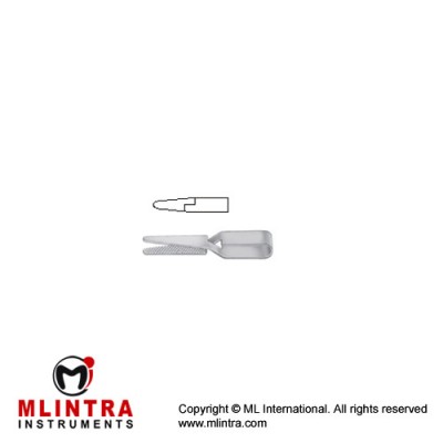 Biemer Vessel Clip Stainless Steel, 14 mm Jaw Opening - Jaw Length 4 mm - 4 mm